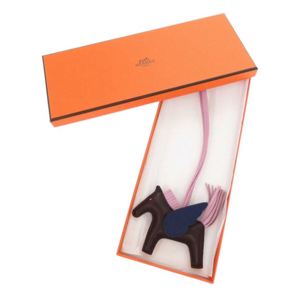 新品同様 エルメス ロデオペガサスPM アニューミロ ルージュセリエ モーヴシルベストル ブルーサフィール バッグチャーム キーホルダー 0796【中古】HERMES