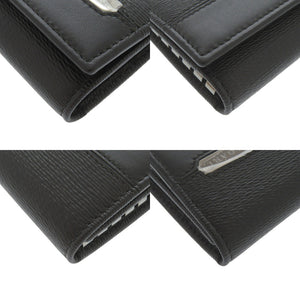 未使用品 ブルガリ セルペンティ スカリエ マン レザー ブラック キーケース 黒 0799【中古】BVLGARI メンズ