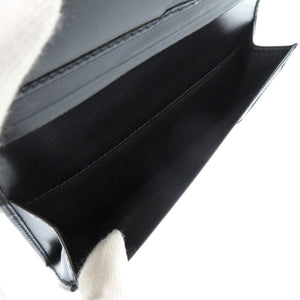 未使用 ブルガリ セルペンティ 282852 レザー ブラック 長財布 黒 0801【中古】BVLGARI