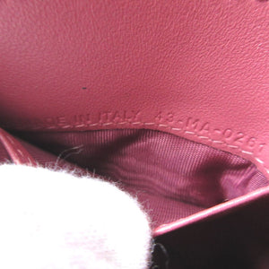 新品同様 クリスチャンディオール 30 モンテーニュ コンパクトウォレット レザー ピンク 3つ折り財布 財布 0802【中古】Christian Dior