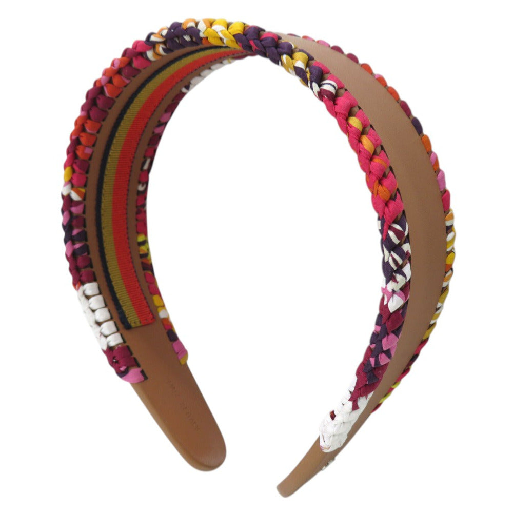 エルメス FANTAISIE D'ETRIERS カチューシャ グレースシルク 231024G マルチカラー 0810【中古】HERMES