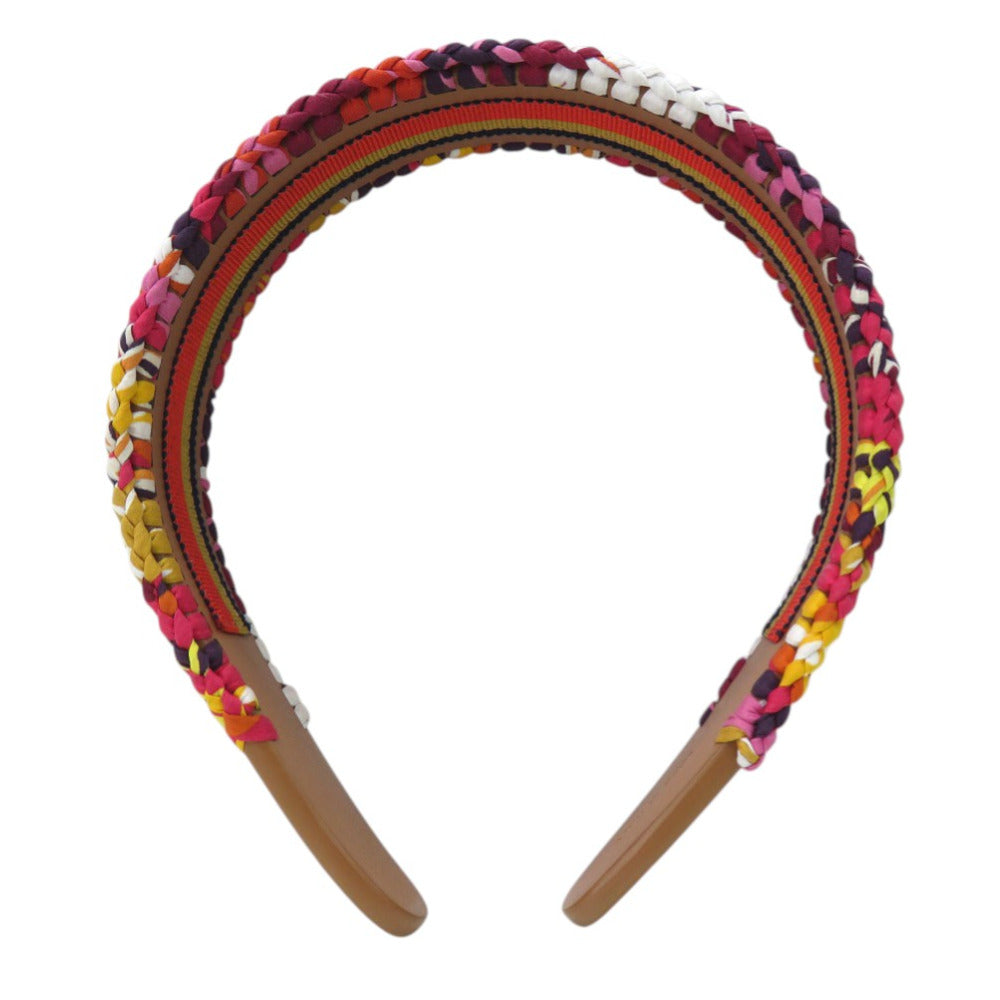 エルメス FANTAISIE D'ETRIERS カチューシャ グレースシルク 231024G マルチカラー 0810【中古】HERMES