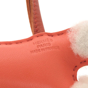 新品同様 エルメス バディ ムートン アニューミロ ローズテキサス コルナリン エクリュ U刻印(2022年製) バッグチャーム 0811 【中古】 HERMES