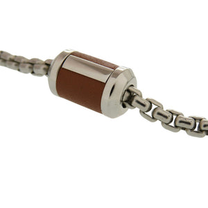 美品 エルメス メリ メロ メタル バッファローホーン シルバー 灰 ネックレス 0812【中古】HERMES