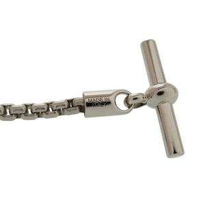 美品 エルメス メリ メロ メタル バッファローホーン シルバー 灰 ネックレス 0812【中古】HERMES