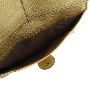 新品同様 フェンディ ズッカ Wホック AG20193 キャンバス レザー ブラウン 0813 金 長財布【中古】FENDI