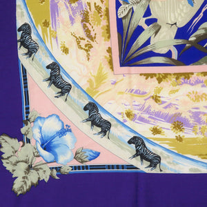 美品 エルメス カレ140 TROPIQUES トロピック カシミヤ シルク マルチカラー スカーフ 0823【中古】HERMES