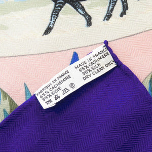 美品 エルメス カレ140 TROPIQUES トロピック カシミヤ シルク マルチカラー スカーフ 0823【中古】HERMES