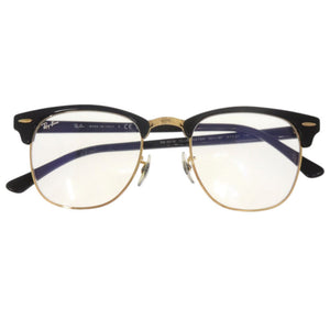 レイバン CLUBMASTER クラブマスター RB3016 プラスチック ブラック ゴールド サングラス メガネ 0824【中古】Ray-Ban