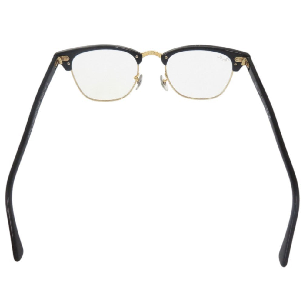レイバン CLUBMASTER クラブマスター RB3016 プラスチック ブラック ゴールド サングラス メガネ 0824【中古】Ray-Ban