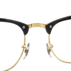 レイバン CLUBMASTER クラブマスター RB3016 プラスチック ブラック ゴールド サングラス メガネ 0824【中古】Ray-Ban