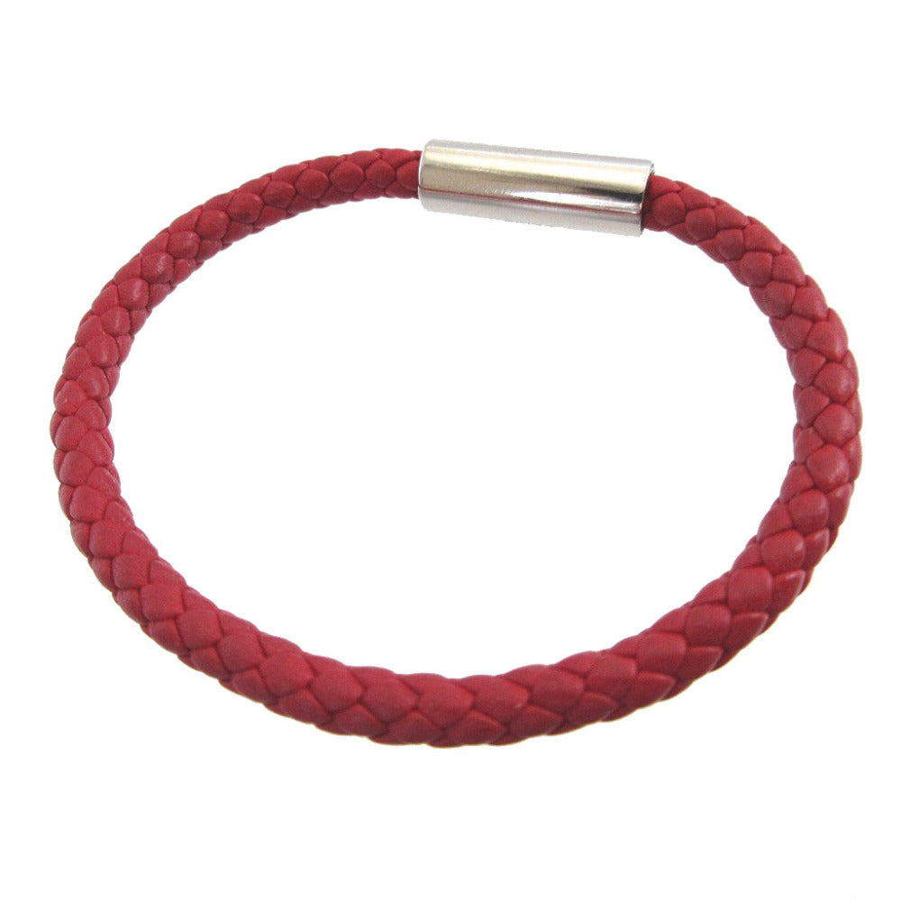 美品 エルメス ゴリアテ レザー レッド 赤 ブレスレット 0831【中古】HERMES