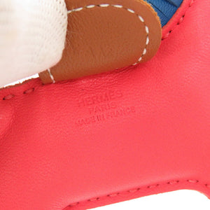 美品 エルメス ロデオPM ローズテキサス ブルーザンジバル ゴールド アニョーミロ Y刻印(2020年製) バッグチャーム 0835 【中古】 HERMES