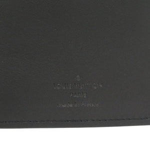 美品 ルイ ヴィトン ポルトフォイユ ブラザ モノグラムトリヨン M69038 ブラック 二つ折り財布 LV 0838【中古】LOUIS VUITTON