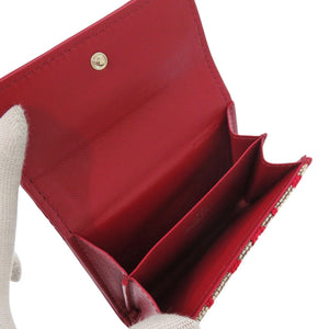 新品同様 ヴァレンティノ ガラヴァーニ トワル イコノグラフ 2W2P0Y72HUJ レザー レッド カードケース 赤 0840【中古】Valentino Garavani