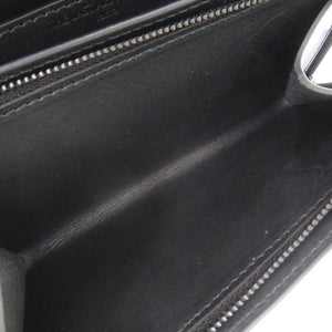 美品 ザ ラスト アート プロジェクト マットクロコ ブラック 長財布 黒 0841【中古】THE LAST ART PROJECT メンズ