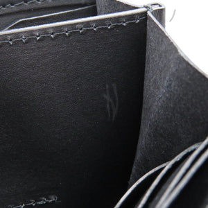 美品 ザ ラスト アート プロジェクト マットクロコ ブラック 長財布 黒 0841【中古】THE LAST ART PROJECT メンズ