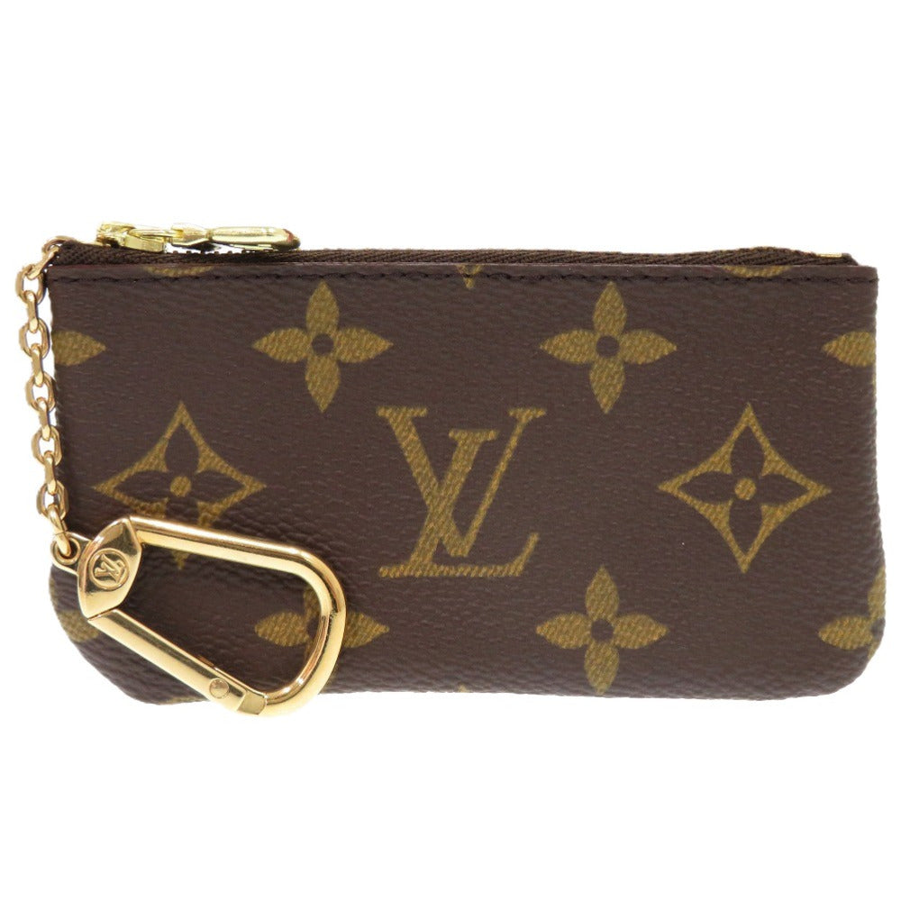 美品 ルイ ヴィトン ポシェットクレ モノグラム M62650 モノグラムキャンバス ブラウン LV 0843 コインケース【中古】LOUIS VUITTON