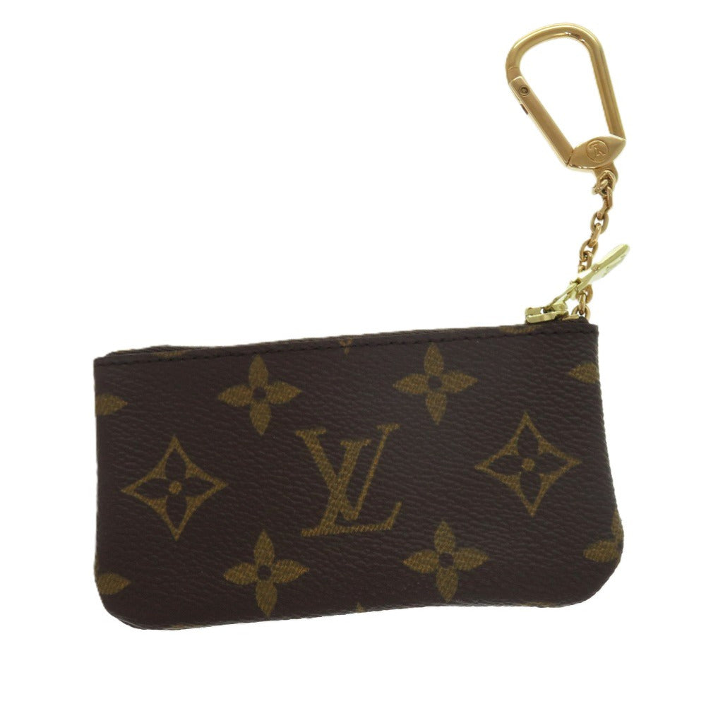 美品 ルイ ヴィトン ポシェットクレ モノグラム M62650 モノグラムキャンバス ブラウン LV 0843 コインケース【中古】LOUIS VUITTON