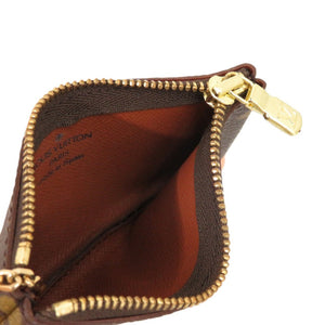 美品 ルイ ヴィトン ポシェットクレ モノグラム M62650 モノグラムキャンバス ブラウン LV 0843 コインケース【中古】LOUIS VUITTON