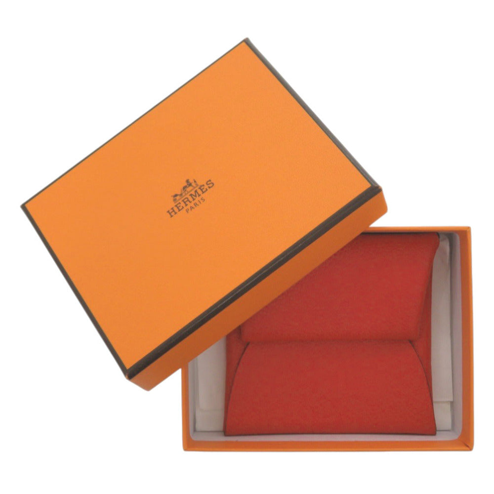 美品 エルメス バスティア エバーカラールージュクー シルバー金具 Z刻印(2021年製) コインケース 財布 0846【中古】HERMES