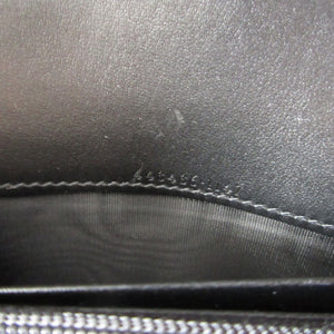 新品同様 グッチ GGマーモント 443436 レザー ブラック 黒 2つ折り長財布 財布 0847【中古】GUCCI