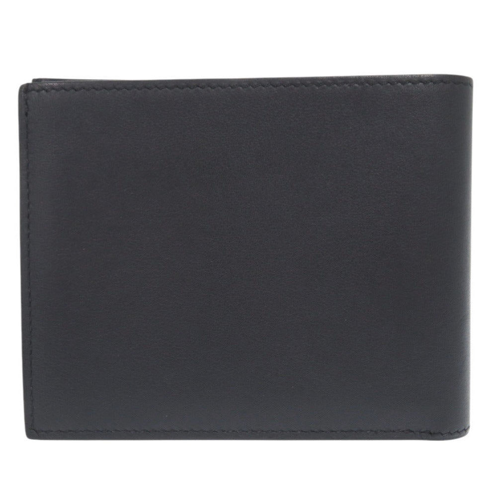 美品 エルメス シチズンツイル コンパクト ヴォースイフト ネイビー B刻印(2023年製) 札入れ 二つ折り札入れ 0851【中古】HERMES メンズ