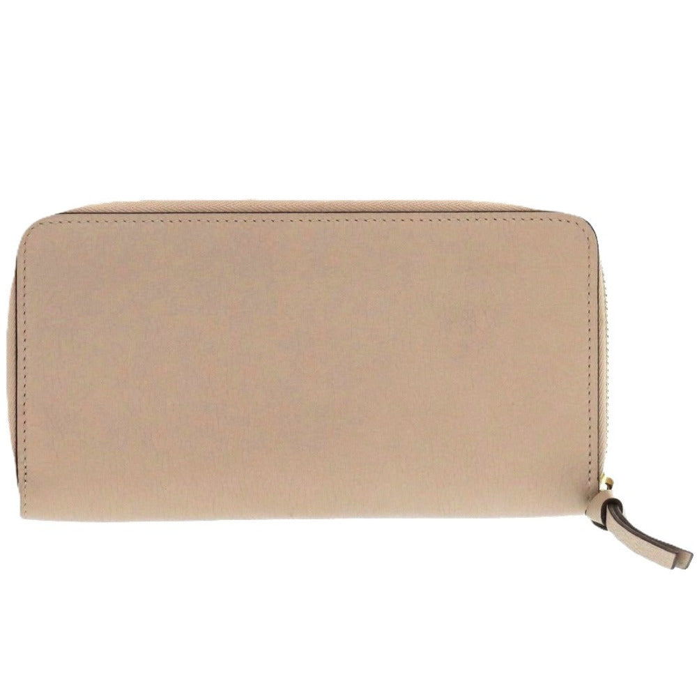 美品 ルイ ヴィトン ジッピー ロックミー M80674 レザー グレージュ ICタグ LV 長財布 0858【中古】LOUIS VUITTON