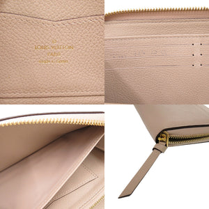 美品 ルイ ヴィトン ジッピー ロックミー M80674 レザー グレージュ ICタグ LV 長財布 0858【中古】LOUIS VUITTON