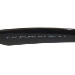 美品 レイバン NEW WAYFARER CLASSIC RB2132-F プラスチック ブラック サングラス 黒 0865【中古】Ray-Ban
