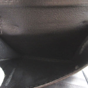 美品 グッチ インターロッキングG 181597 GGキャンバス レザー ブラック 黒 3つ折り財布 財布 0871【中古】GUCCI