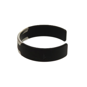 エルメス トリンカフ バングル ステンレス ブラック シルバー金具 黒バングル 0872【中古】HERMES