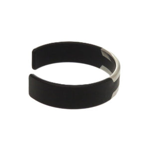 エルメス トリンカフ バングル ステンレス ブラック シルバー金具 黒バングル 0872【中古】HERMES