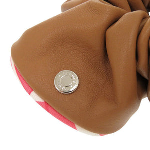 美品 エルメス クラウディア シルク アニョーナパリゼ ゴールド ローズアザレ シュシュ ヘアアクセサリー 0876【中古】HERMES