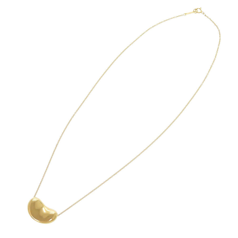 美品 ティファニー ビーン K18YG 750YG イエローゴールド ネックレス ジュエリー 0882【中古】TIFFANY&Co.