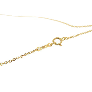 美品 ティファニー ビーン K18YG 750YG イエローゴールド ネックレス ジュエリー 0882【中古】TIFFANY&Co.