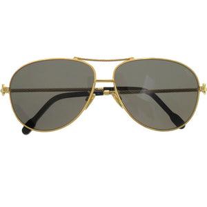 新品同様 フレッド シャイニーロジウム FG40001U メタル ブラック ゴールド金具 0884 黒 サングラス【中古】FRED