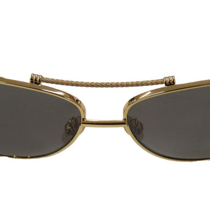 新品同様 フレッド シャイニーロジウム FG40001U メタル ブラック ゴールド金具 0884 黒 サングラス【中古】FRED