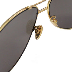 新品同様 フレッド シャイニーロジウム FG40001U メタル ブラック ゴールド金具 0884 黒 サングラス【中古】FRED