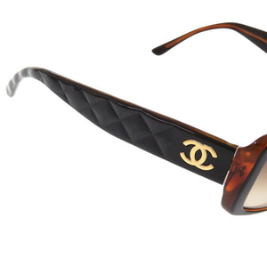 シャネル ココマーク プラスチック ブラウン ブラック サングラス 0887【中古】CHANEL