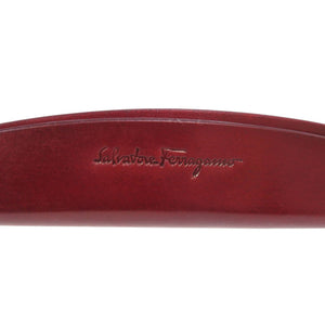 新品同様 サルヴァトーレフェラガモ オパンケ デスク トレイ セット レザー レッド 赤 0893【中古】Salvatore Ferragamo