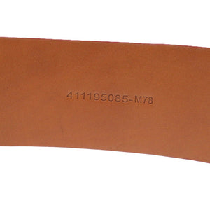 美品 ラルフローレン ダブルDリング レザー オレンジ 0911 ベルト【中古】RALPH LAUREN