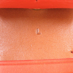 美品 ラルフローレン ダブルDリング レザー オレンジ 0911 ベルト【中古】RALPH LAUREN