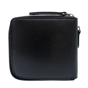 美品 ステラマッカートニー レザー スウェード ブラック 二つ折り財布 黒 0920【中古】Stella McCartney