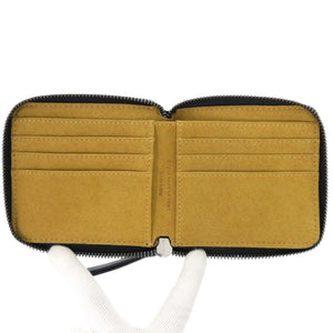 美品 ステラマッカートニー レザー スウェード ブラック 二つ折り財布 黒 0920【中古】Stella McCartney