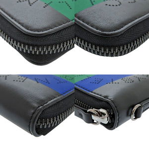 美品 ステラマッカートニー レザー スウェード ブラック 二つ折り財布 黒 0920【中古】Stella McCartney