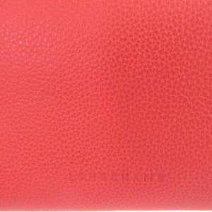 新品同様 ロンシャン レザー 赤オレンジ L字ファスナー長財布 財布 0922【中古】LONGCHAMP