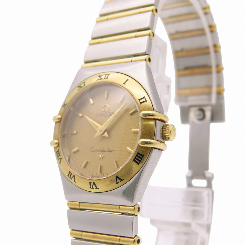 オメガ コンステレーション K18YG フルバー 1272.10.00 クオーツ 腕時計 SS / K18イエローゴールド 0958【中古】OMEGA レディース