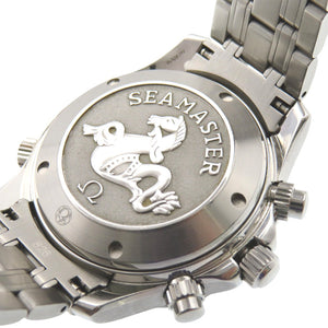 オメガ オメガ シーマスター クロノグラフ 2225.80 自動巻き 腕時計 SS ネイビー 0959【中古】OMEGA メンズ