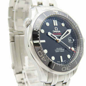 美品 オメガ シーマスター ダイバー 300M 212.30.41.20.01.003 自動巻き 腕時計 SS ブラック 黒文字盤 0961【中古】OMEGA メンズ